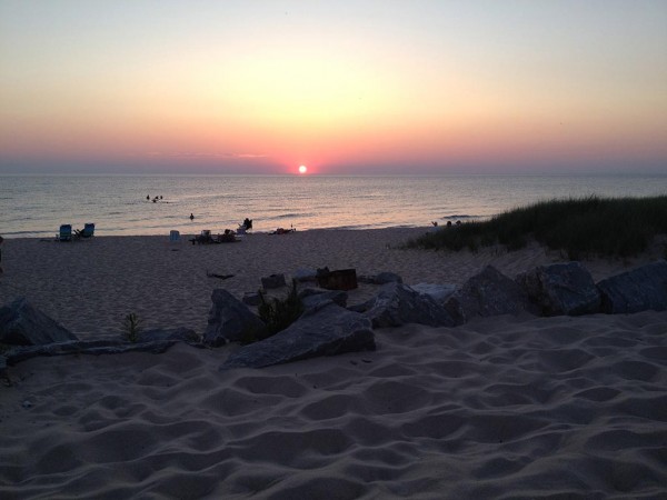 sunset at Empire Beach